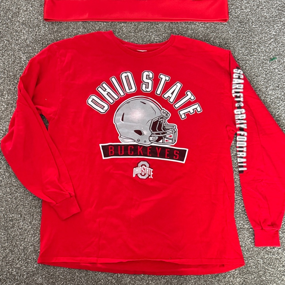 Ohio State Man Red Long Sleeve Shirt size XL - Picture 3 of 9